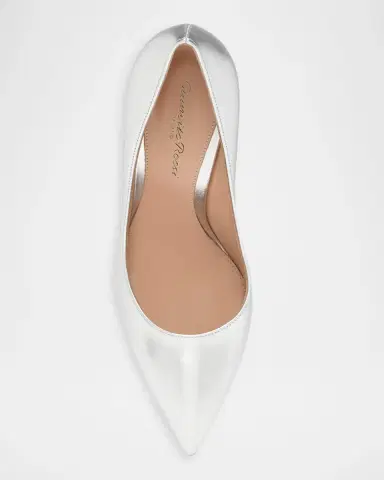 Gianvito Rossi 105mm Metallic Leather Pumps | Thumbnail 4 Gianvito Rossi 105mm Metallic Leather Pumps | Thumbnail 4