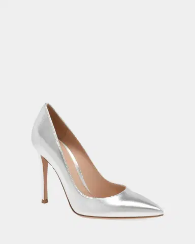 Gianvito Rossi 105mm Metallic Leather Pumps | Thumbnail 5 Gianvito Rossi 105mm Metallic Leather Pumps | Thumbnail 5