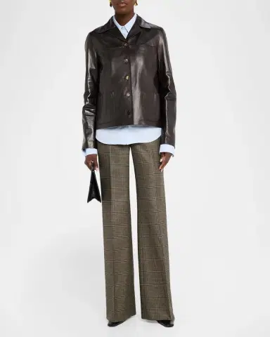Lafayette 148 New York Pleated-Sleeve Cotton Shirt | Thumbnail 2 Lafayette 148 New York Pleated-Sleeve Cotton Shirt | Thumbnail 2