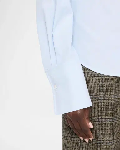 Lafayette 148 New York Pleated-Sleeve Cotton Shirt | Thumbnail 5 Lafayette 148 New York Pleated-Sleeve Cotton Shirt | Thumbnail 5