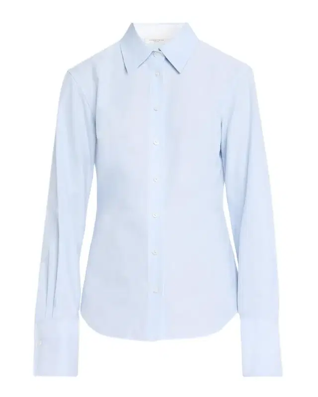 Lafayette 148 New York Pleated-Sleeve Cotton Shirt