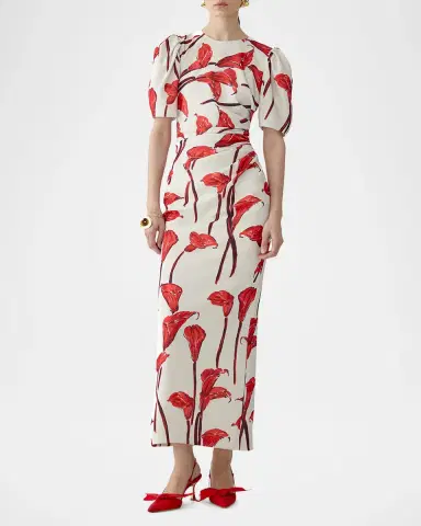 Carolina Herrera Calla Lily Ankle Length Dress | Thumbnail 2 Carolina Herrera Calla Lily Ankle Length Dress | Thumbnail 2
