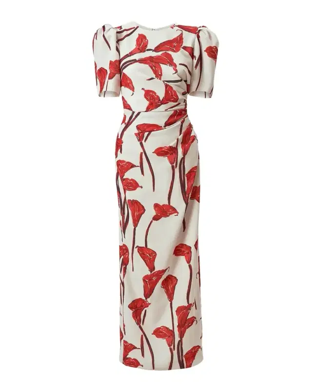 Carolina Herrera Calla Lily Ankle Length Dress
