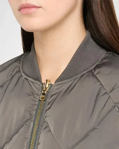 L'Agence Violeta Reversible Quilted Puffer Bomber Jacket | Thumbnail 5