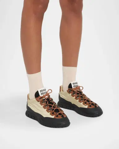 Miu Miu Hiker Low-Top Sneakers | Thumbnail 2 Miu Miu Hiker Low-Top Sneakers | Thumbnail 2