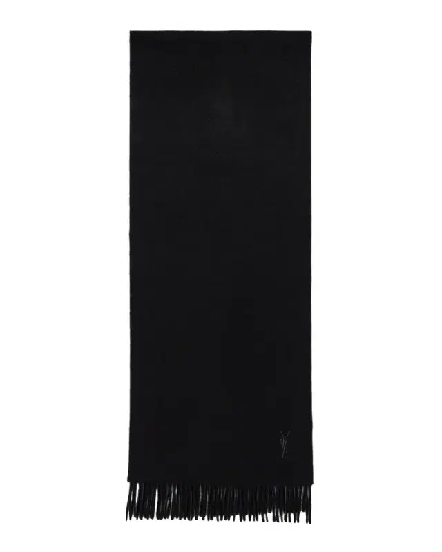 Saint Laurent Men's YSL Cashmere Embroidered-Cassandre Scarf