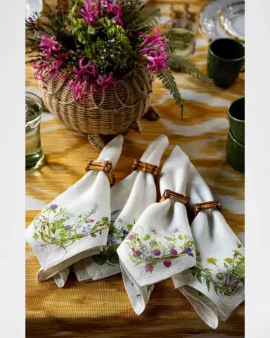 Juliska Meadow Walk Linen Napkins, Set of 4 | Thumbnail 5