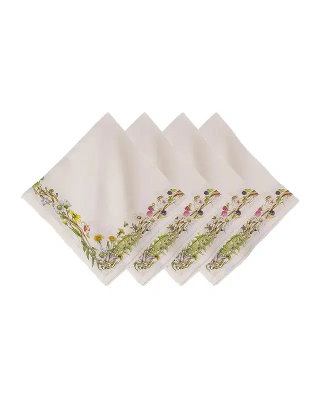 Juliska Meadow Walk Linen Napkins, Set of 4
