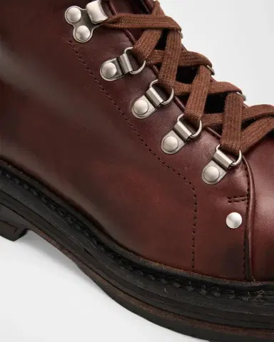 Miu Miu 40mm Lace-Up Leather Combat Boots | Thumbnail 5 Miu Miu 40mm Lace-Up Leather Combat Boots | Thumbnail 5