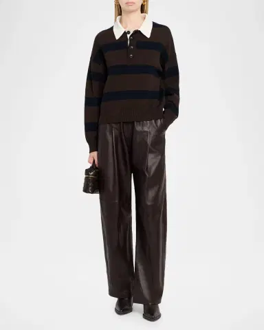 A.L.C. Alexa Striped Polo Sweater | Thumbnail 2