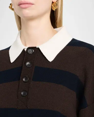 A.L.C. Alexa Striped Polo Sweater | Thumbnail 5