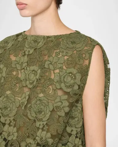 Simone Rocha Sleeveless Floral Lace Boxy Smock Top | Thumbnail 5 Simone Rocha Sleeveless Floral Lace Boxy Smock Top | Thumbnail 5