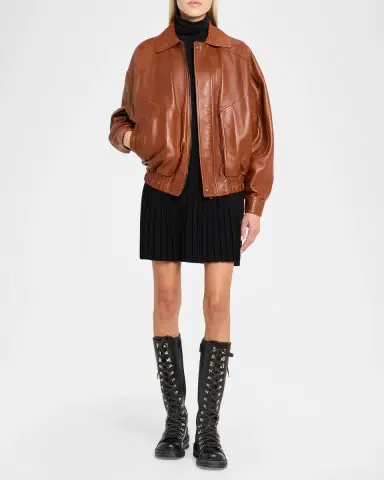 Miu Miu 40mm Leather Lace-Up Knee-High Combat Boots | Thumbnail 3