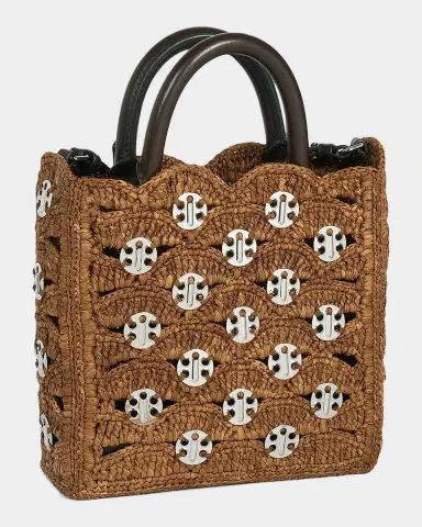 Rabanne Sac a Main Raffia Tote Bag | Thumbnail 3 Rabanne Sac a Main Raffia Tote Bag | Thumbnail 3