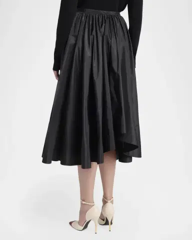 Valentino Garavani Silk Taffeta Full Midi Skirt | Thumbnail 3 Valentino Garavani Silk Taffeta Full Midi Skirt | Thumbnail 3