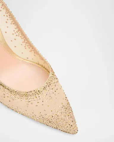 Gianvito Rossi 85mm Rania Embellished Mesh Pumps | Thumbnail 3 Gianvito Rossi 85mm Rania Embellished Mesh Pumps | Thumbnail 3