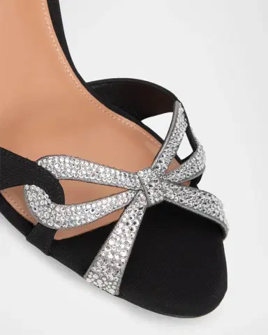 Aquazzura 85mm Crystal Ribbon Kiss Slingback Sandals | Thumbnail 5 Aquazzura 85mm Crystal Ribbon Kiss Slingback Sandals | Thumbnail 5