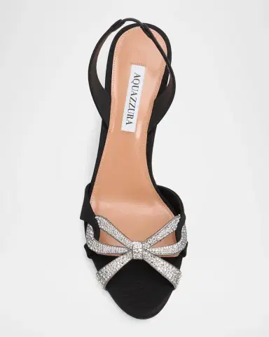 Aquazzura 85mm Crystal Ribbon Kiss Slingback Sandals | Thumbnail 6 Aquazzura 85mm Crystal Ribbon Kiss Slingback Sandals | Thumbnail 6
