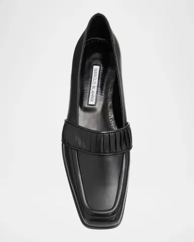 Manolo Blahnik Minoffa Leather Loafers | Thumbnail 6