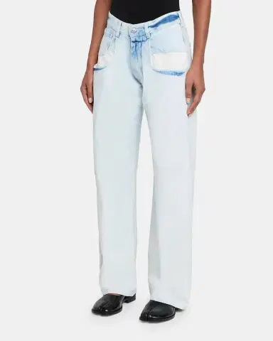 MM6 MAISON MARGIELA Boyfriend Acid Wash Jeans | Thumbnail 4