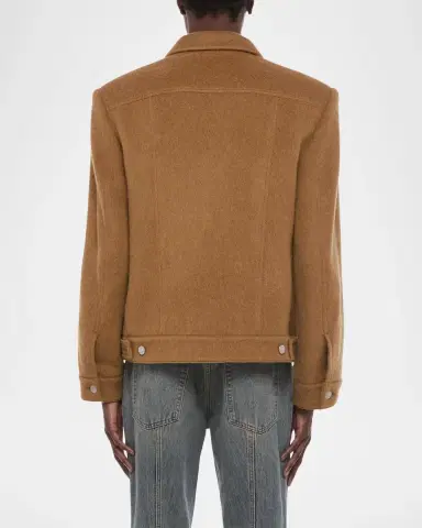 Helmut Lang Men's Wool Trucker Jacket | Thumbnail 3 Helmut Lang Men's Wool Trucker Jacket | Thumbnail 3