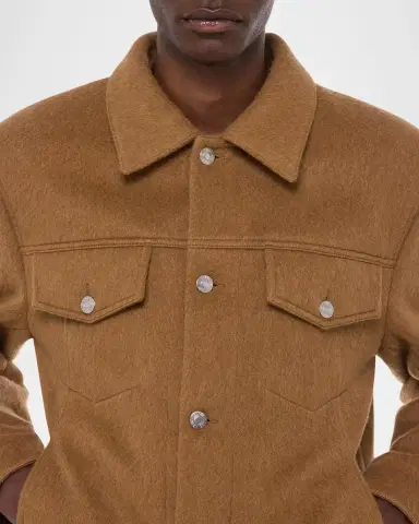 Helmut Lang Men's Wool Trucker Jacket | Thumbnail 5 Helmut Lang Men's Wool Trucker Jacket | Thumbnail 5