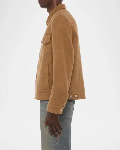 Helmut Lang Men's Wool Trucker Jacket | Thumbnail 6 Helmut Lang Men's Wool Trucker Jacket | Thumbnail 6