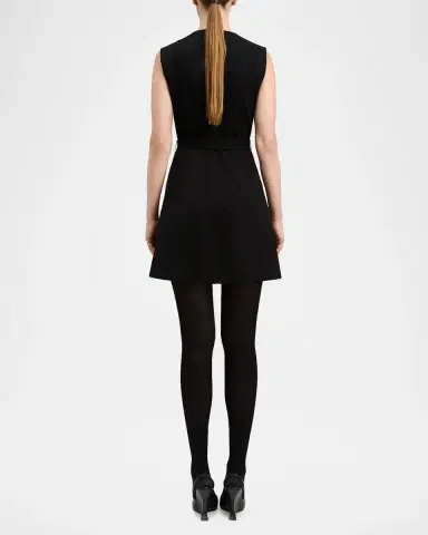 DEREK LAM 10 CROSBY Deeda Ponte Zip-Front Mini Dress | Thumbnail 3