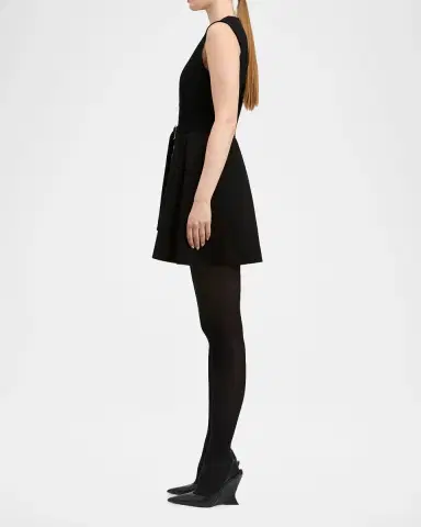 DEREK LAM 10 CROSBY Deeda Ponte Zip-Front Mini Dress | Thumbnail 5