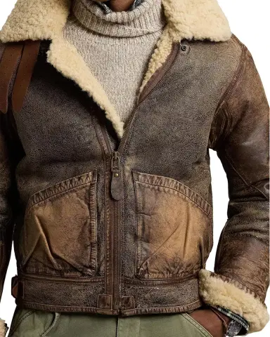 Polo Ralph Lauren Shearling-Lined Bomber Jacket | Thumbnail 5 Polo Ralph Lauren Shearling-Lined Bomber Jacket | Thumbnail 5