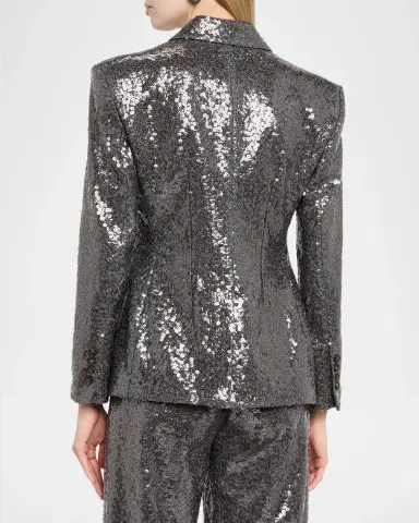 Brunello Cucinelli Sequin Embellished Suit-Type Jacket | Thumbnail 3 Brunello Cucinelli Sequin Embellished Suit-Type Jacket | Thumbnail 3