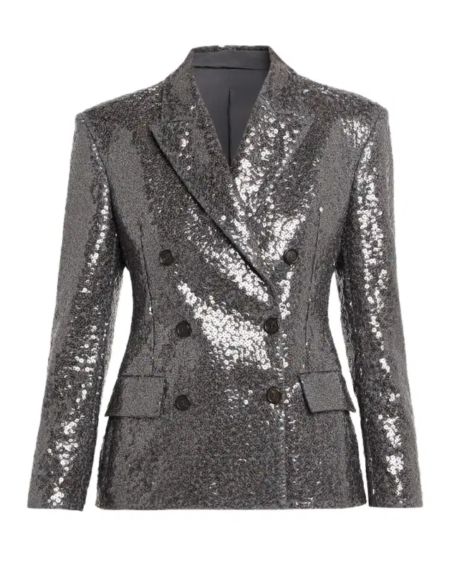 Brunello Cucinelli Sequin Embellished Suit-Type Jacket