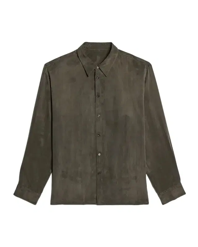 Helmut Lang Men's Fluid Lyocell and Viscose Button-Down Shirt