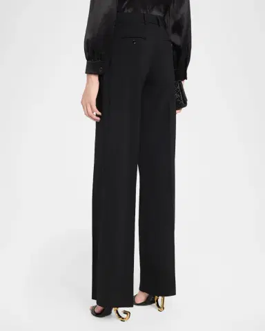Dolce & Gabbana Micro Canette Straight-Leg Trousers | Thumbnail 3 Dolce & Gabbana Micro Canette Straight-Leg Trousers | Thumbnail 3