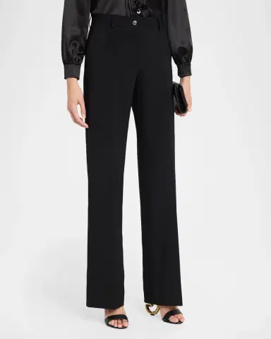 Dolce & Gabbana Micro Canette Straight-Leg Trousers | Thumbnail 4 Dolce & Gabbana Micro Canette Straight-Leg Trousers | Thumbnail 4