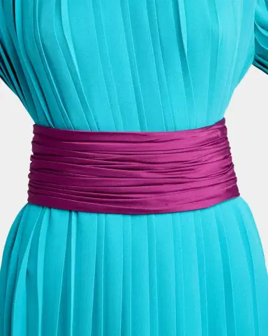 Valentino Garavani Ruched Satin Cummerbund Waistband | Thumbnail 2 Valentino Garavani Ruched Satin Cummerbund Waistband | Thumbnail 2