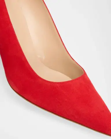 Manolo Blahnik 70mm BB Pick Suede Pumps | Thumbnail 3