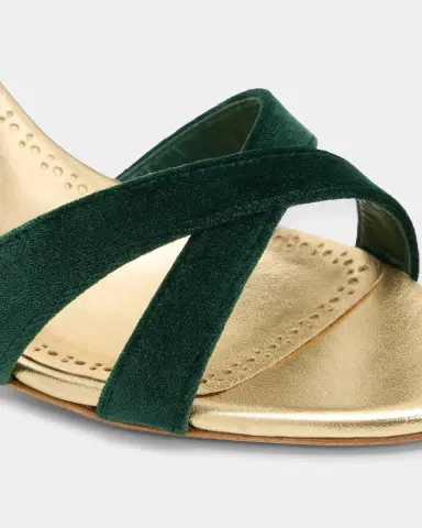 Manolo Blahnik Callydra 90MM Velvet-Trimmed Slingback Sandals | Thumbnail 6 Manolo Blahnik Callydra 90MM Velvet-Trimmed Slingback Sandals | Thumbnail 6