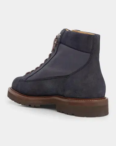 Brunello Cucinelli Men's Suede Lace-Up Ankle Boots | Thumbnail 2 Brunello Cucinelli Men's Suede Lace-Up Ankle Boots | Thumbnail 2