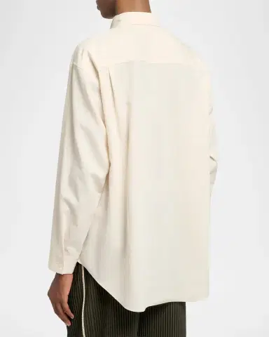Homme Plissé Issey Miyake Men's Pleated-Collar Dress Shirt | Thumbnail 3 Homme Plissé Issey Miyake Men's Pleated-Collar Dress Shirt | Thumbnail 3