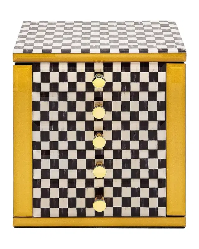 MacKenzie-Childs Courtly Check Jewelry Armoire
