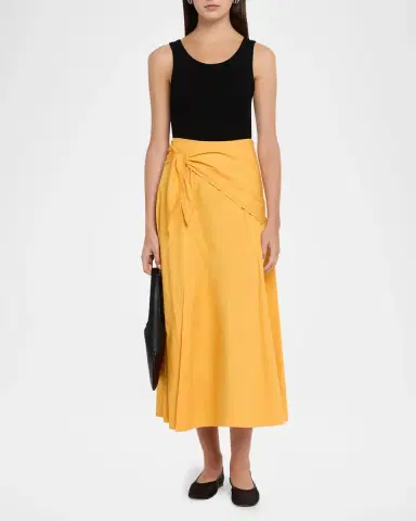 Vince Scarf-Tie Midi Skirt | Thumbnail 2 Vince Scarf-Tie Midi Skirt | Thumbnail 2