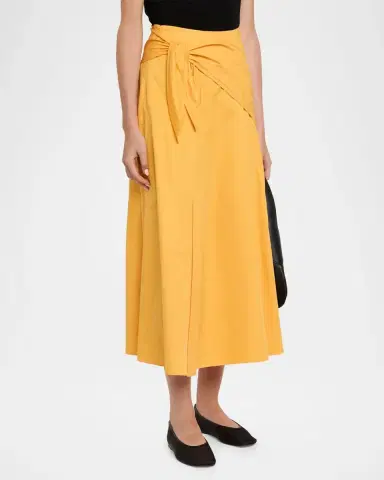 Vince Scarf-Tie Midi Skirt | Thumbnail 4 Vince Scarf-Tie Midi Skirt | Thumbnail 4