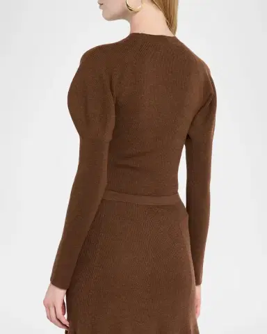 Ulla Johnson Imara Embellished Wool Bodysuit | Thumbnail 3