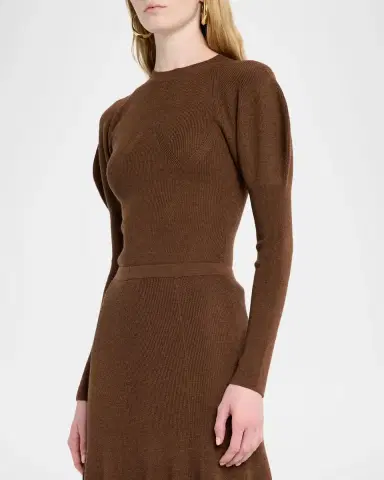 Ulla Johnson Imara Embellished Wool Bodysuit | Thumbnail 4