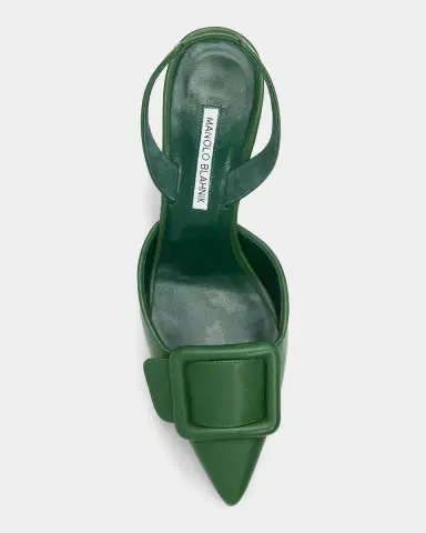 Manolo Blahnik Maysli 70MM Slingback Pumps | Thumbnail 5