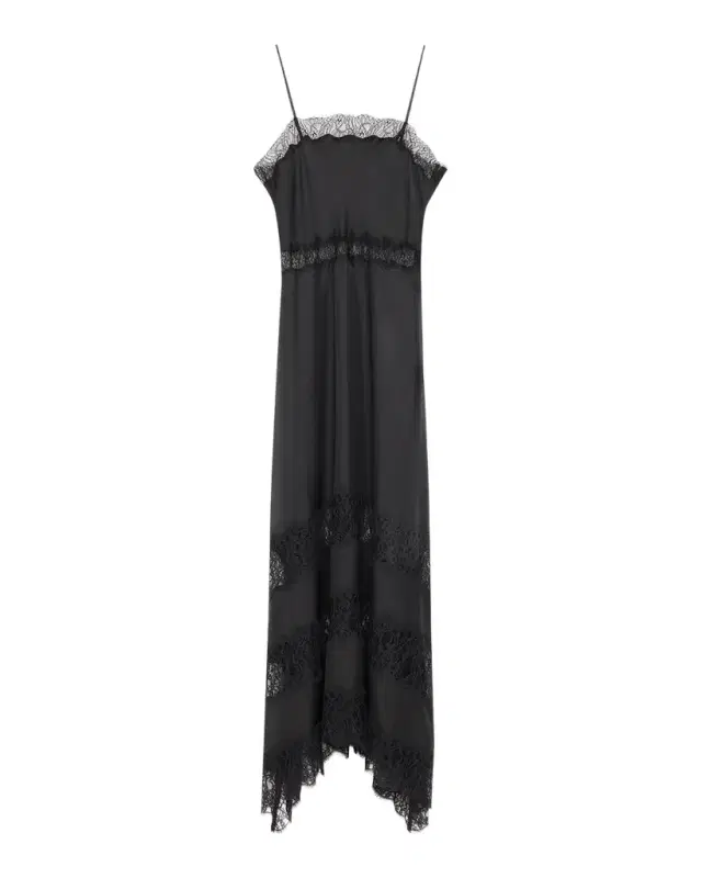 Ulla Johnson Coco Lace-Trimmed Silk Dress