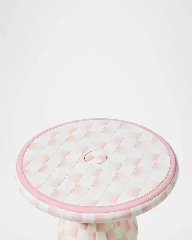 MacKenzie-Childs Outdoor Rosy Umbrella Stand Side Table | Thumbnail 2