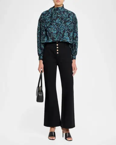 Ulla Johnson Pastel Long-Sleeve Cotton Blouse | Thumbnail 2