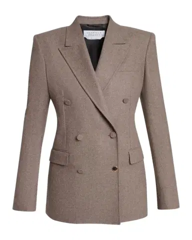 Gabriela Hearst Gavin Wool-Cashmere Flannel Double-Breasted Blazer Jacket | Thumbnail 1 Gabriela Hearst Gavin Wool-Cashmere Flannel Double-Breasted Blazer Jacket | Thumbnail 1
